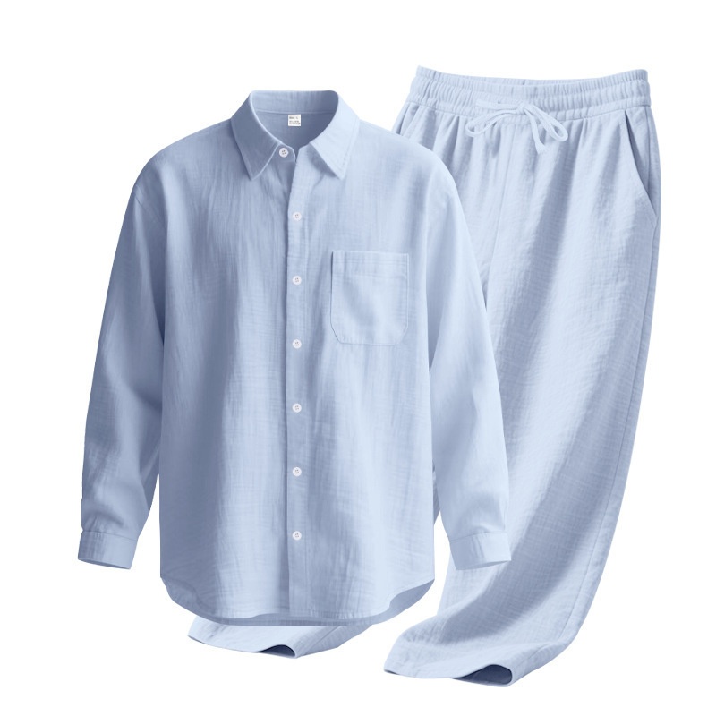 Men's Blend Casual Beach Shirt & Pants Set