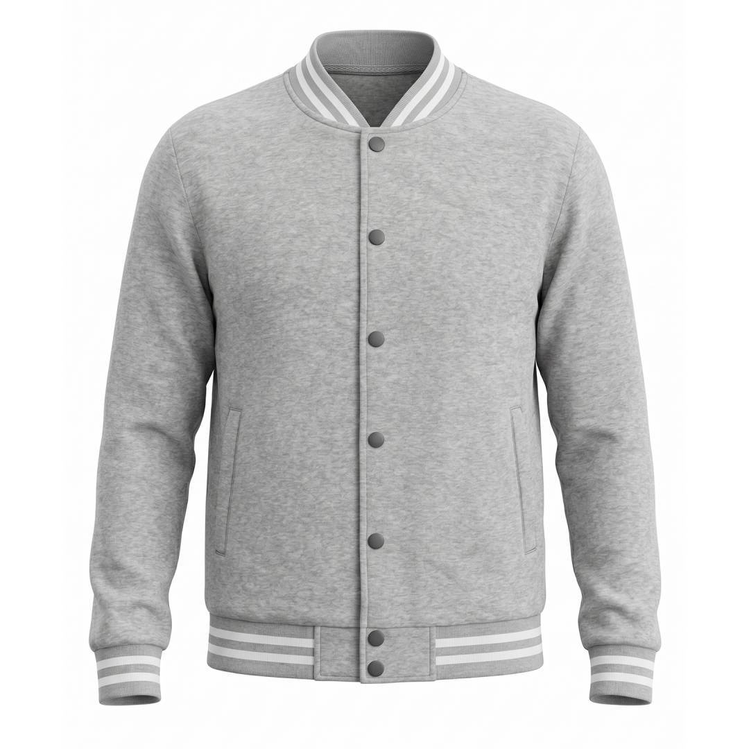 Men's Button Varsity Jacket