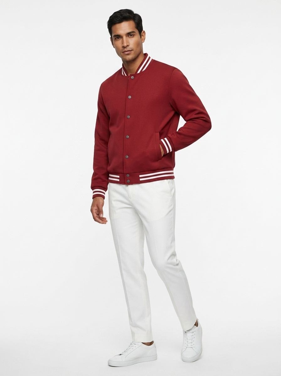 Men's Button Varsity Jacket