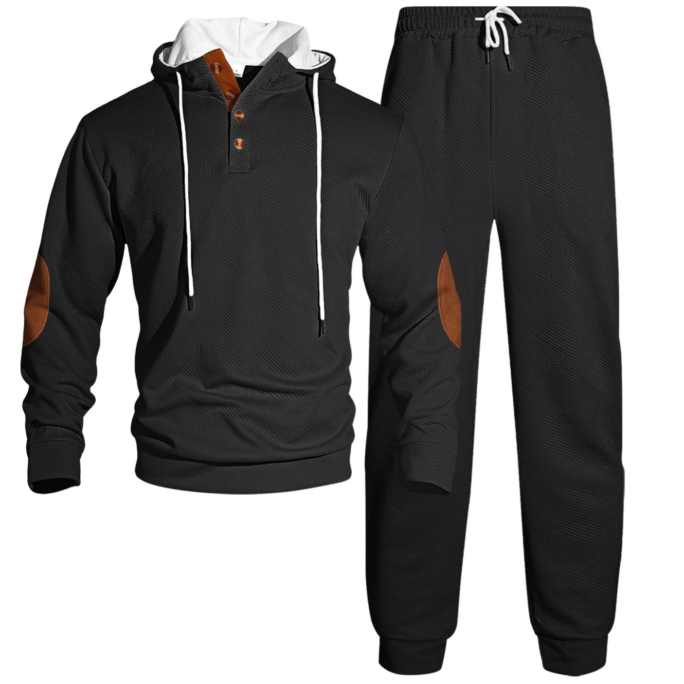 Men's Hooded Sweatshirt and Jogger Tracksuit Set