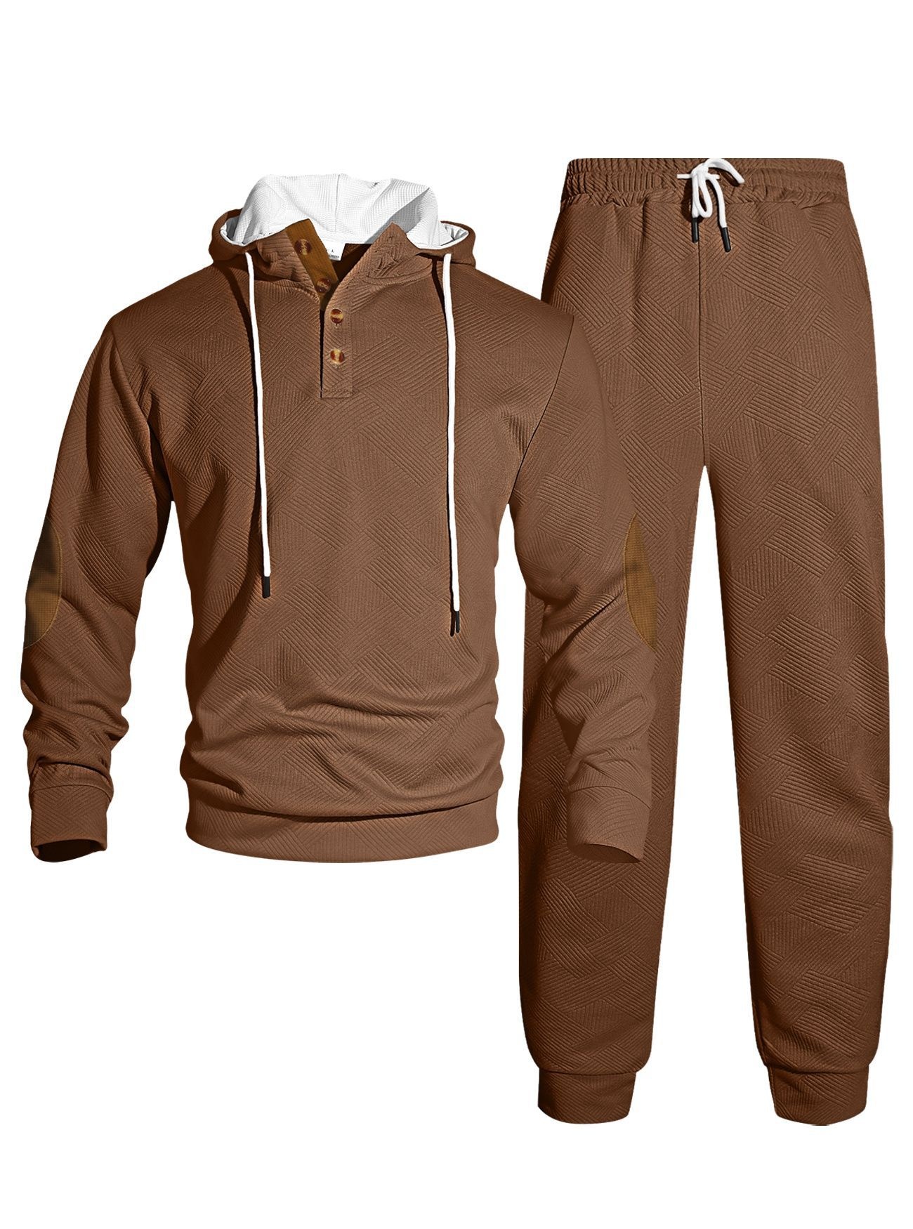 Men's Hooded Sweatshirt and Jogger Tracksuit Set