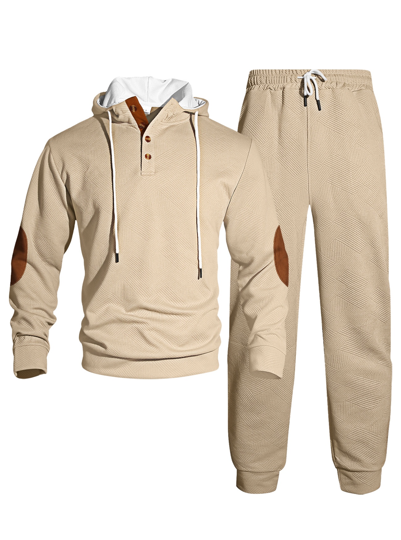 Men's Hooded Sweatshirt and Jogger Tracksuit Set