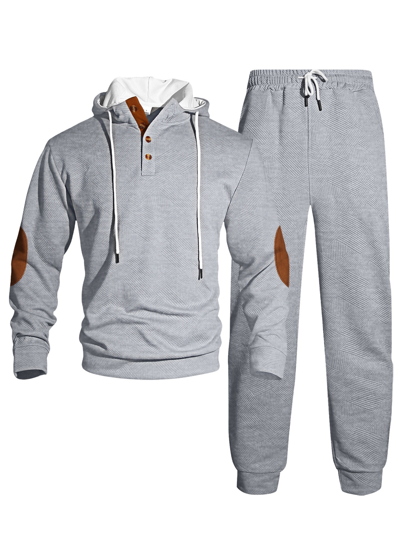 Men's Hooded Sweatshirt and Jogger Tracksuit Set