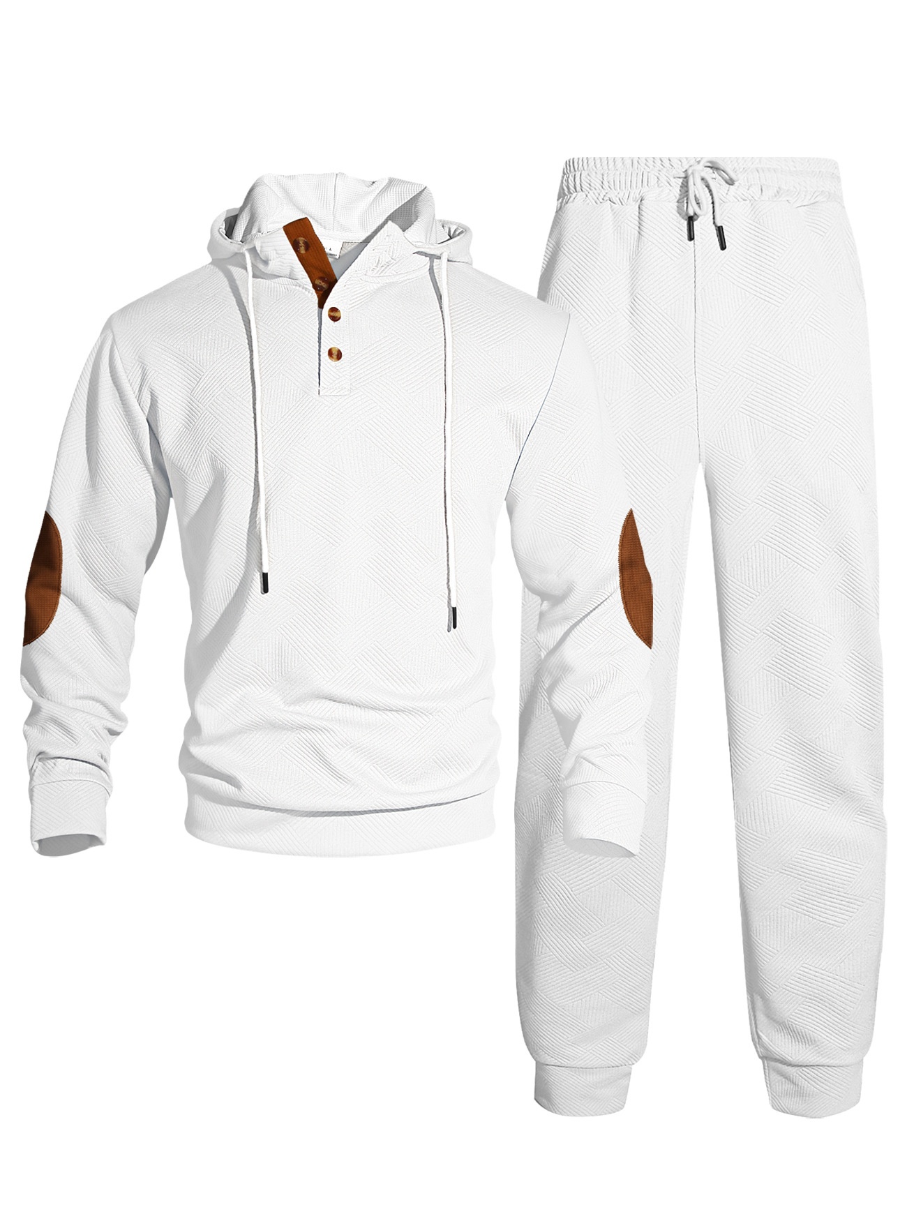 Men's Hooded Sweatshirt and Jogger Tracksuit Set