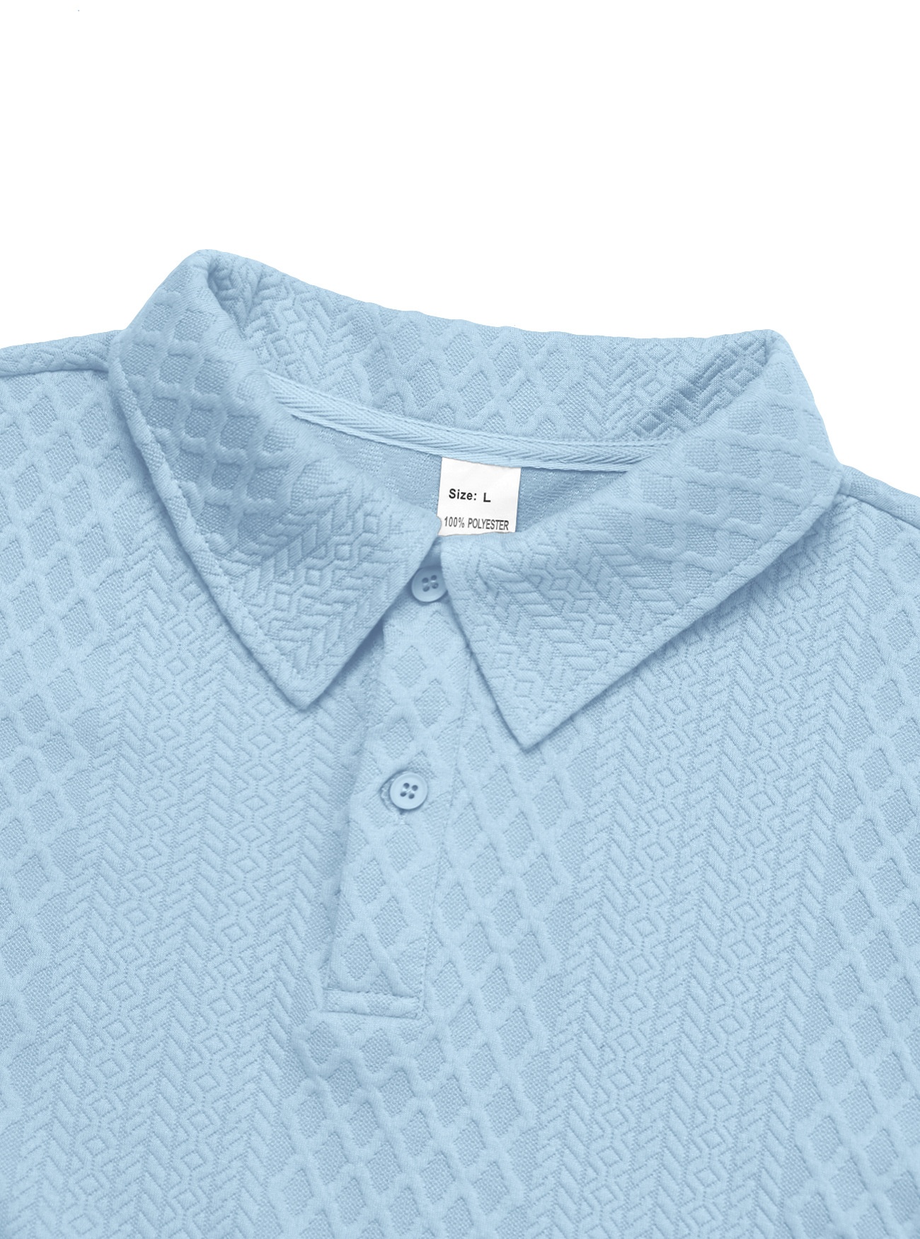 Men Textured Polo Shirt and Pants Set
