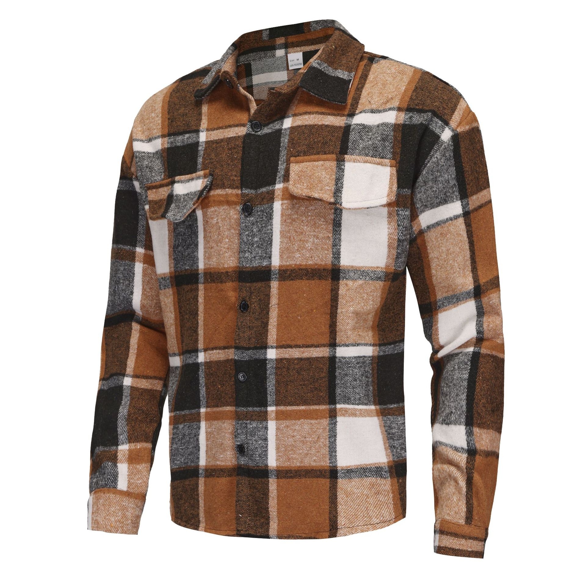 Men's Plaid Button-Down Shirt