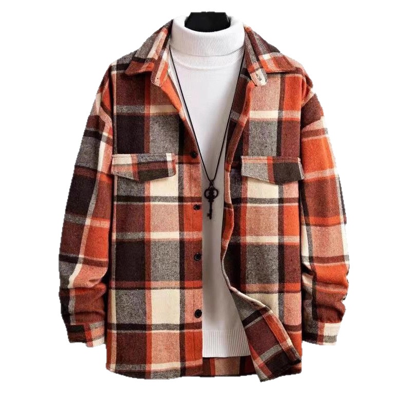Men's Plaid Button-Down Shirt