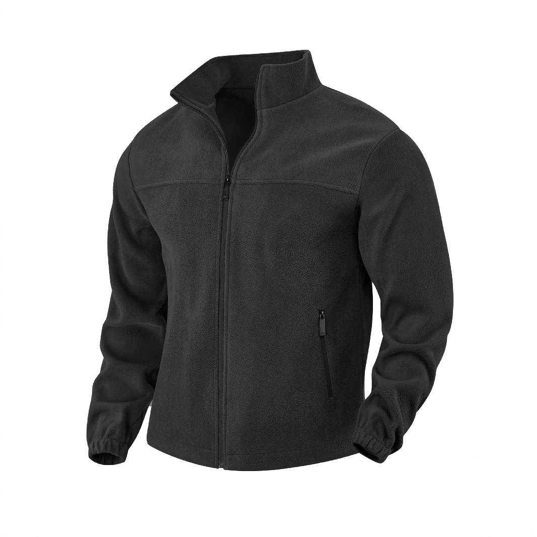 Men's Full-Zip Fleece Stand-Collar Jacket