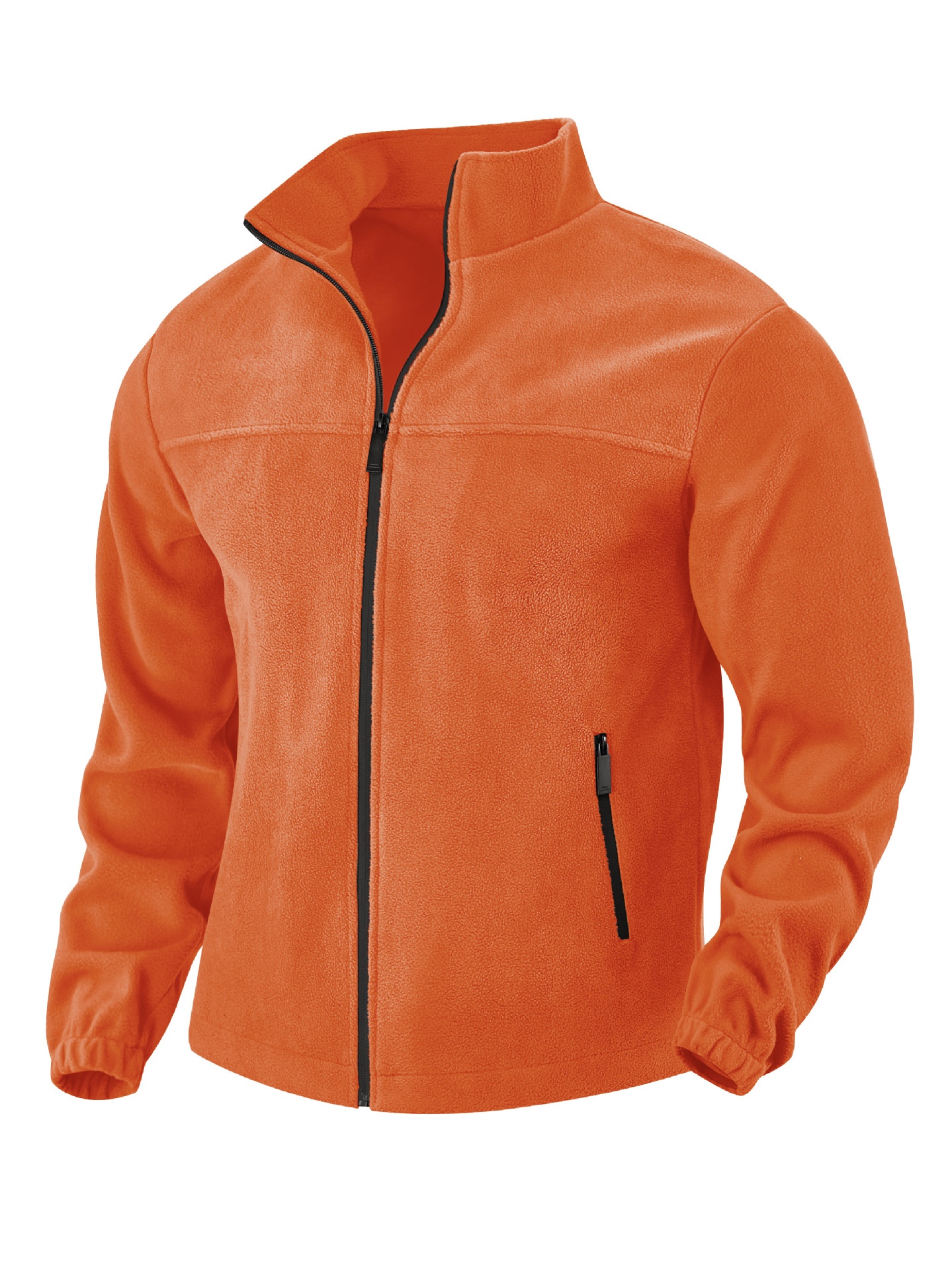 Men's Full-Zip Fleece Stand-Collar Jacket