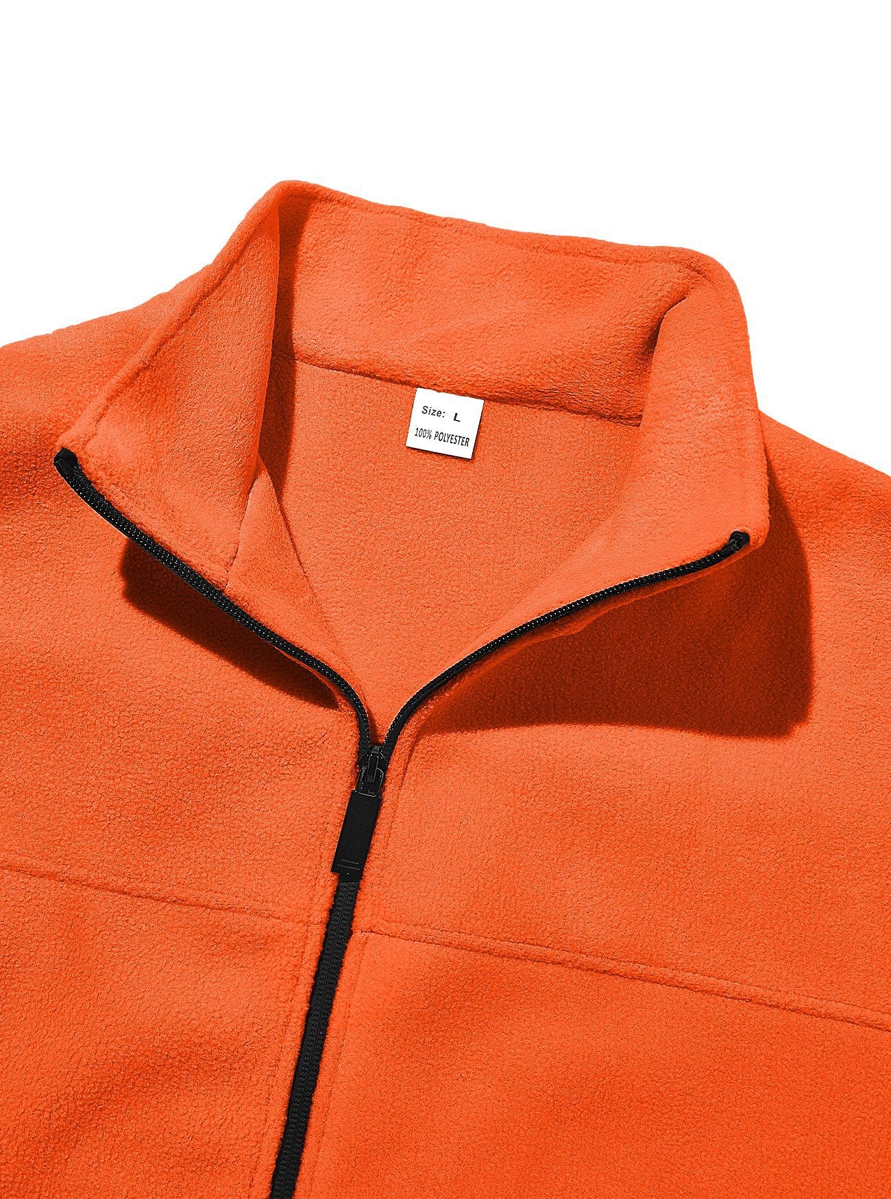 Men's Full-Zip Fleece Stand-Collar Jacket