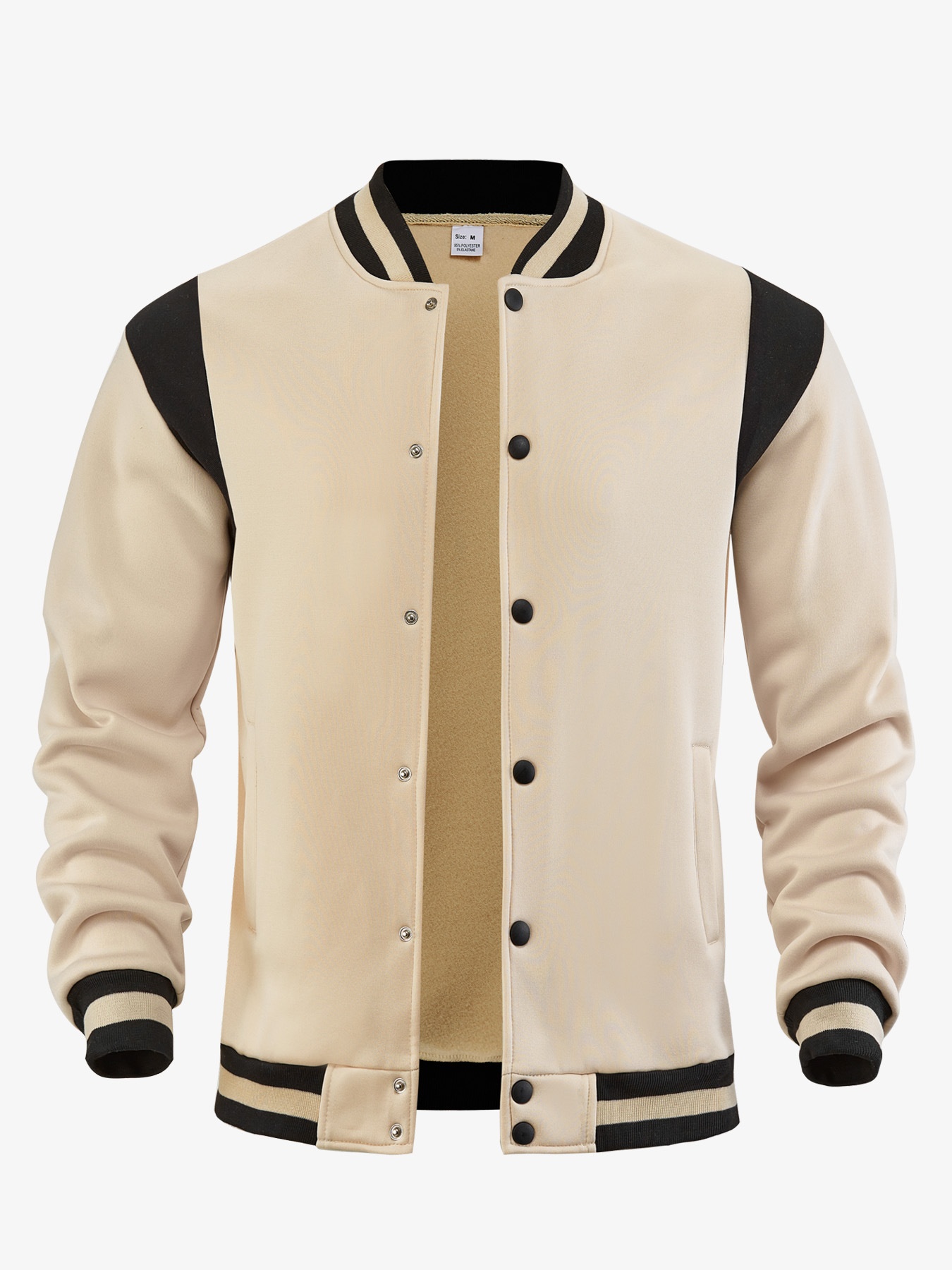 Men's Snap-Button Varsity Jacket