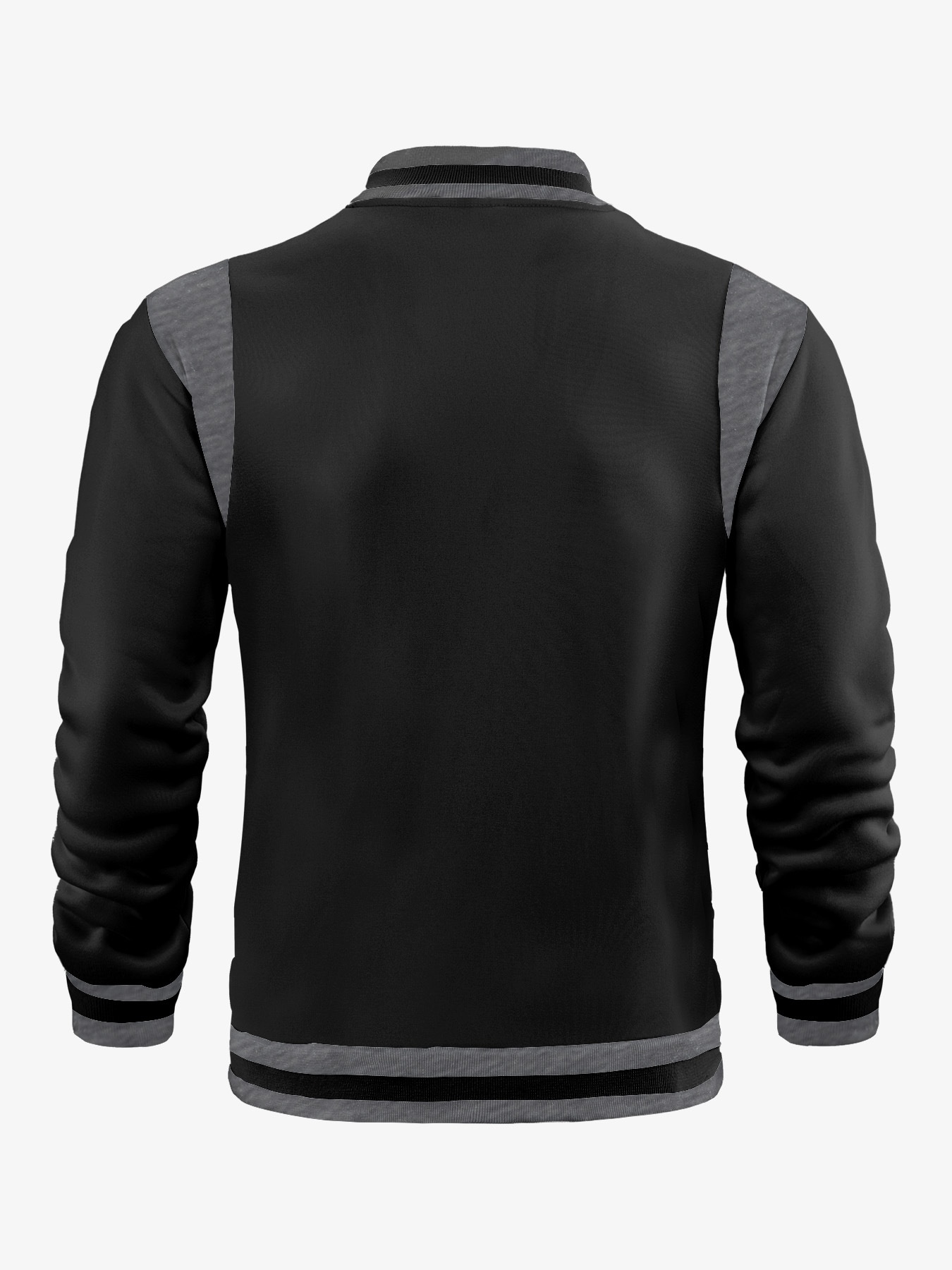 Men's Snap-Button Varsity Jacket