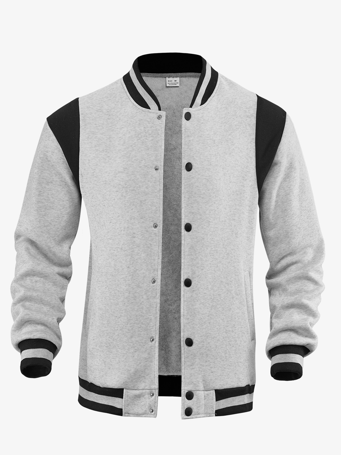 Men's Snap-Button Varsity Jacket