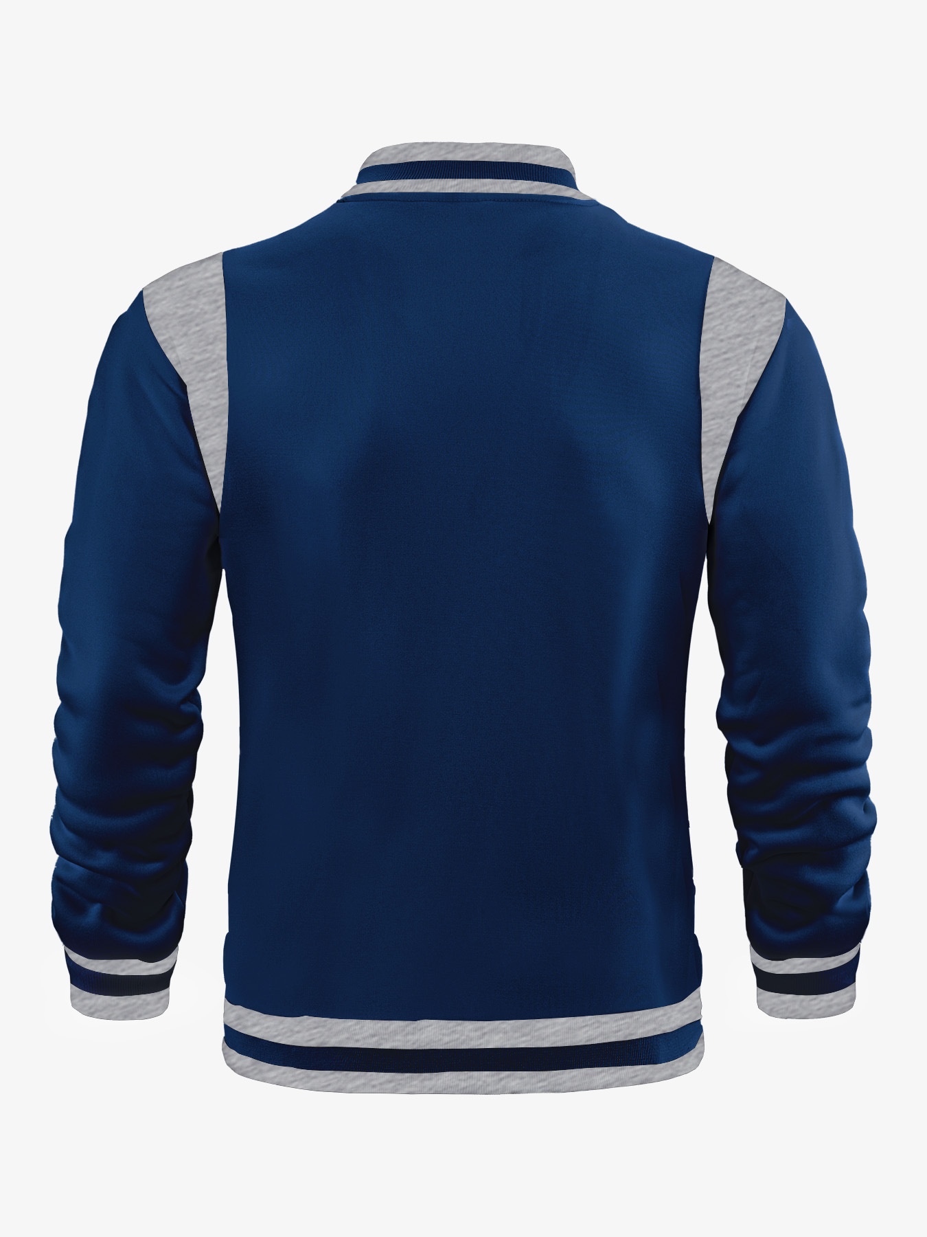 Men's Snap-Button Varsity Jacket