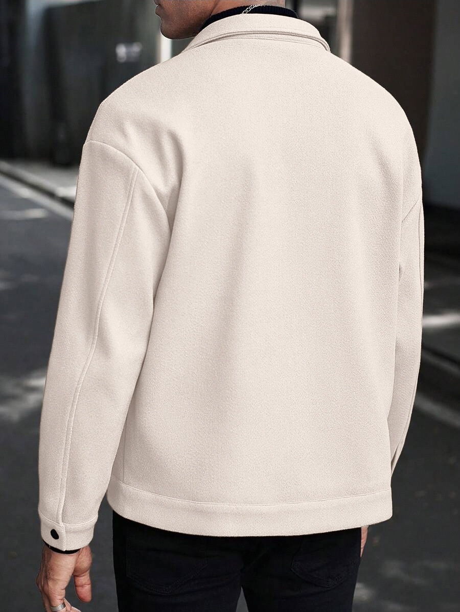 Men's Button-Front Collared Jacket