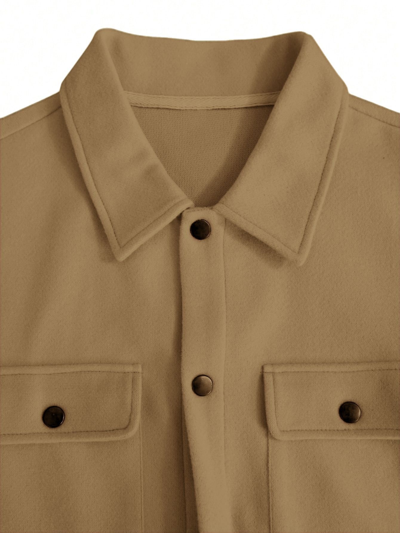 Men's Button-Front Collared Jacket