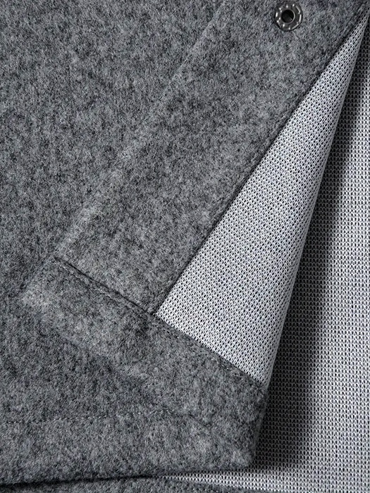 Men's Button-Up Long Sleeve Jacket with Chest Pockets