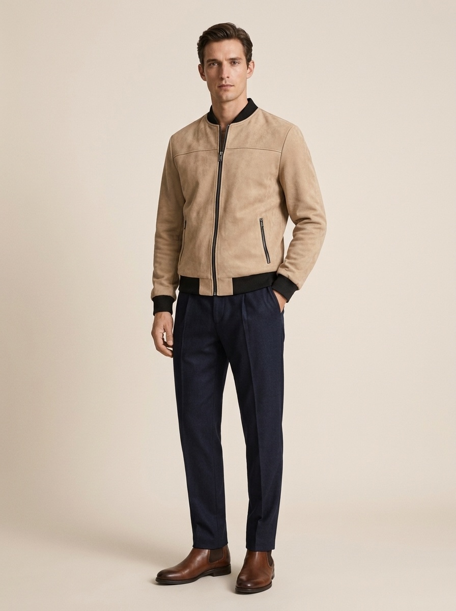 Men's Zip Bomber Jacket