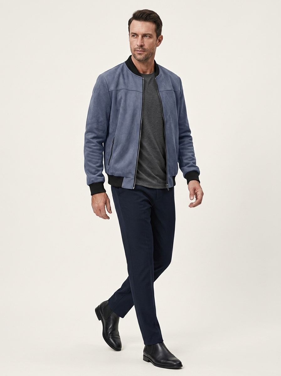 Men's Zip Bomber Jacket
