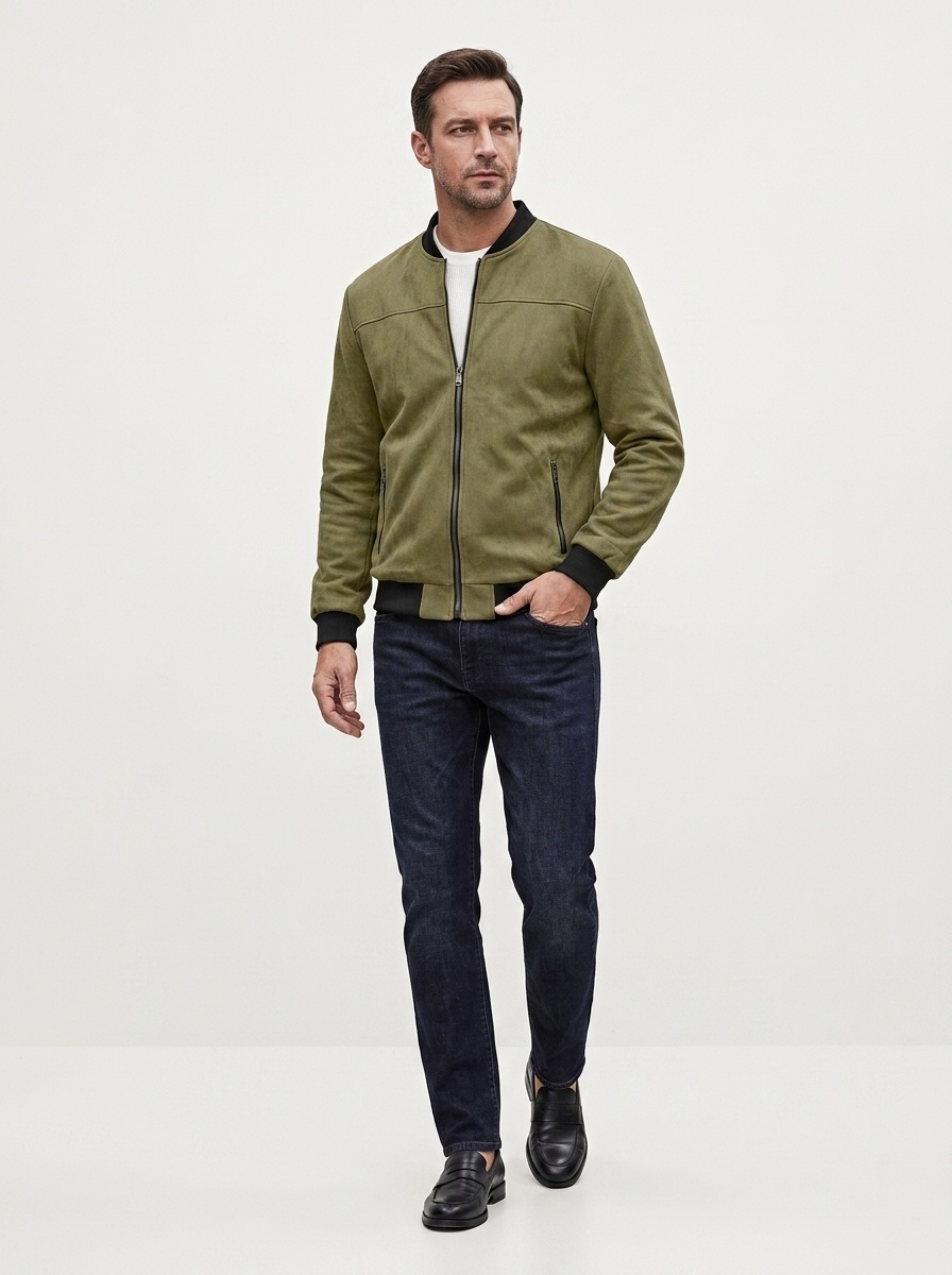 Men's Zip Bomber Jacket