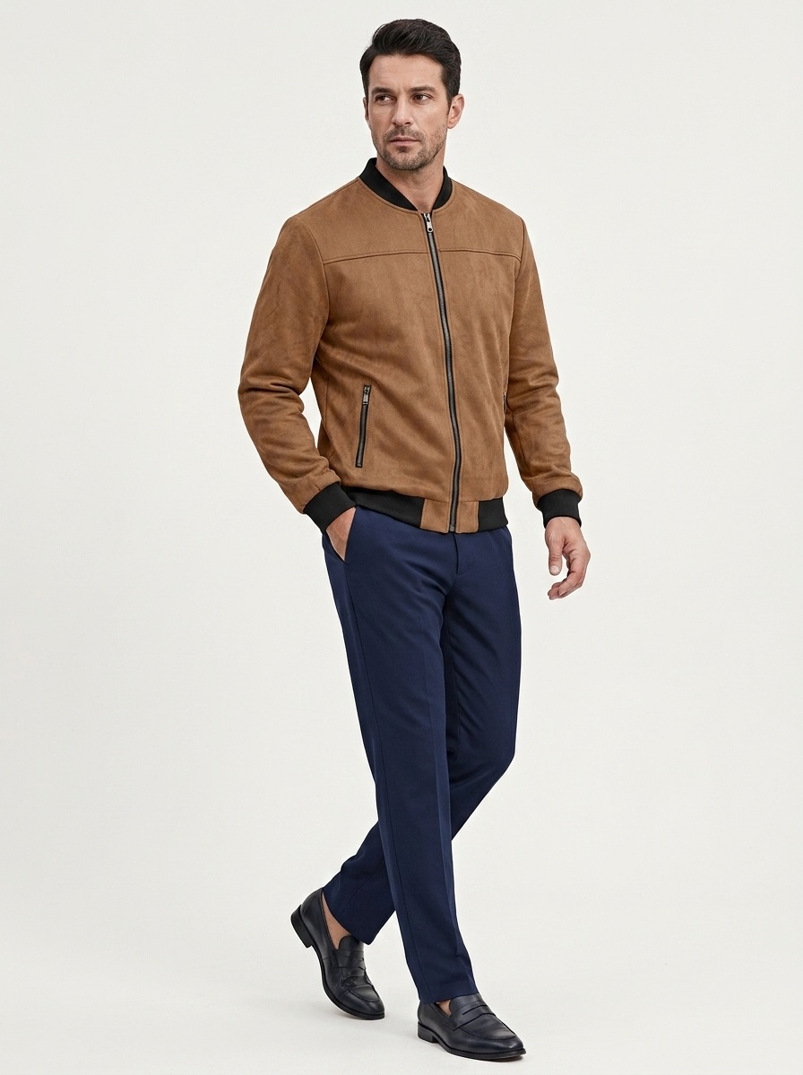 Men's Zip Bomber Jacket