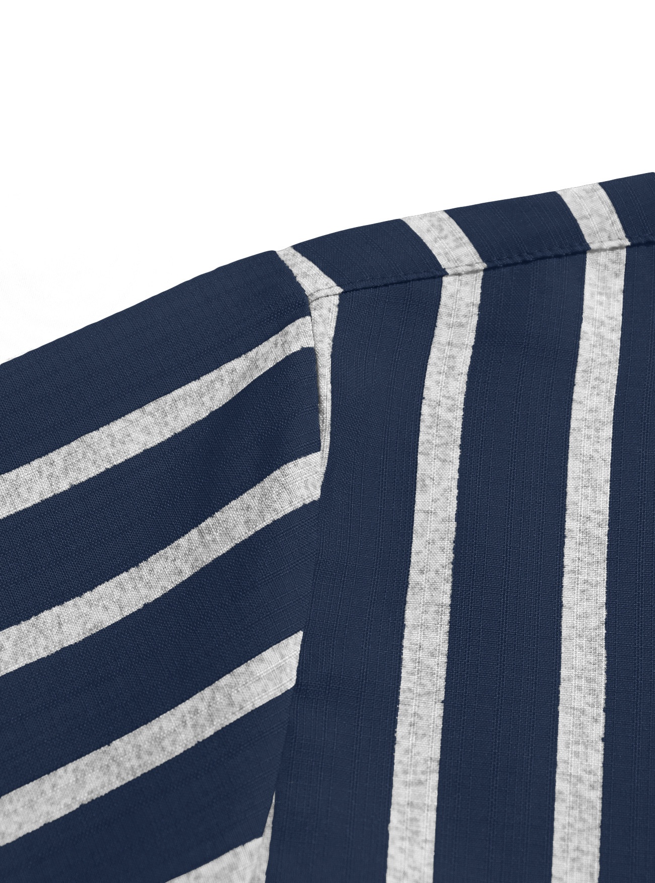 Men's Striped Blend Short Sleeve Casual Shirt