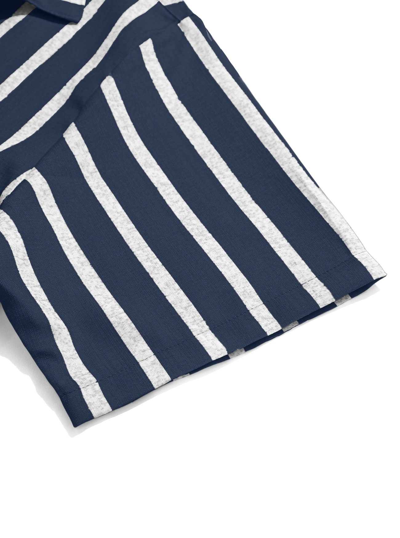 Men's Striped Blend Short Sleeve Casual Shirt