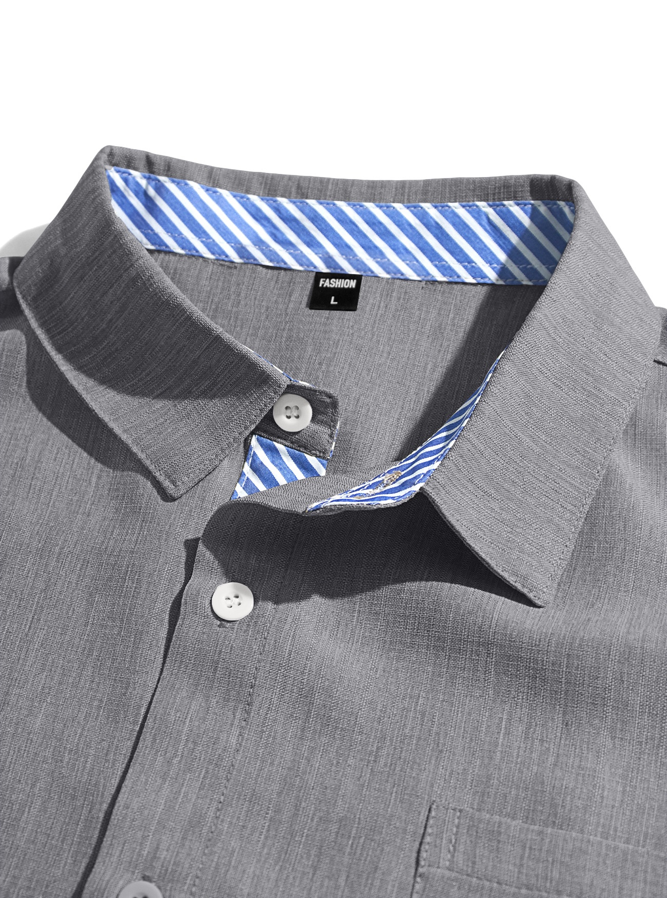 Men's Blend Short Sleeve Button Up Shirt Casual