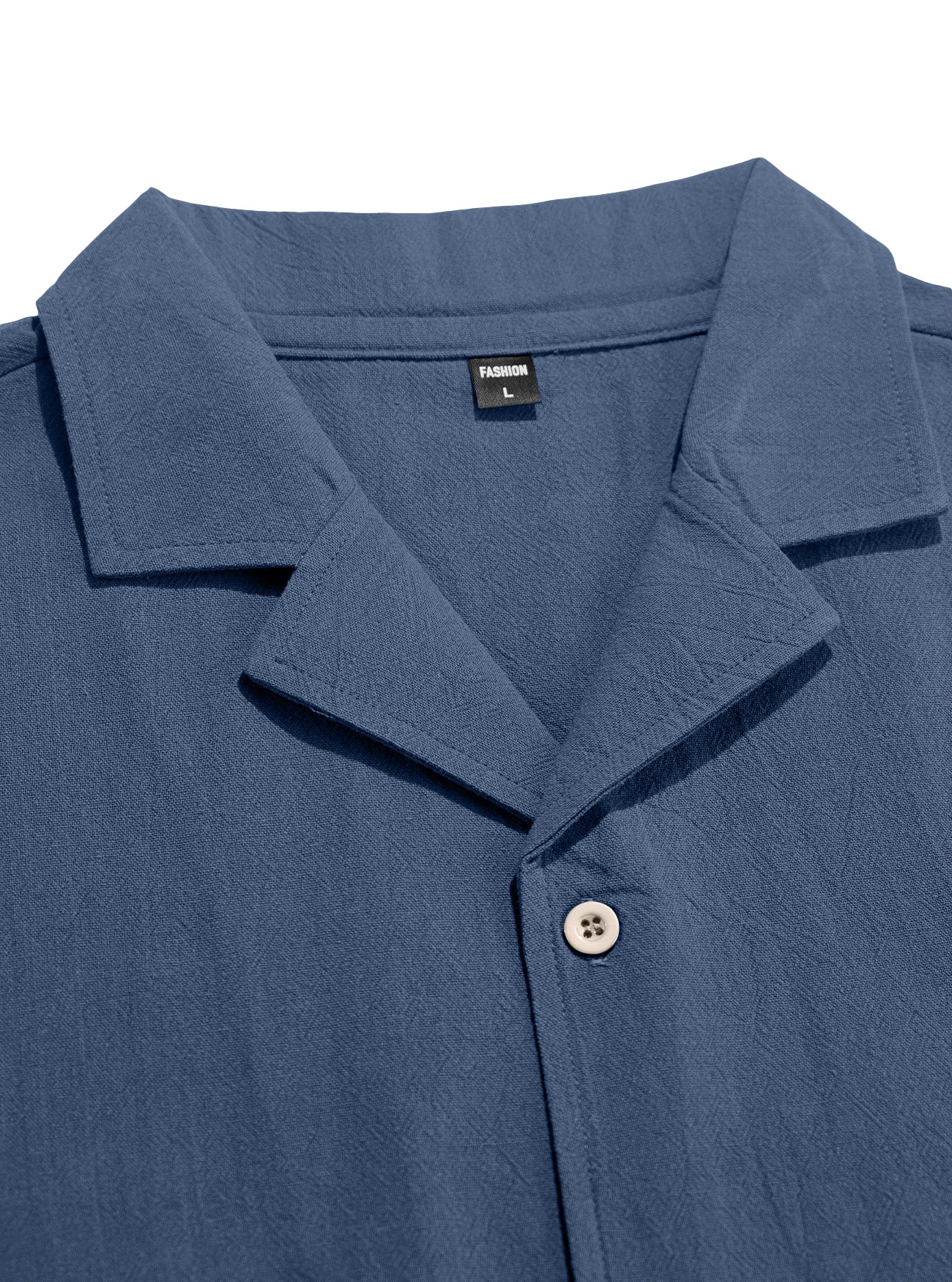Men's Blend Cuban Collar Short Sleeve Shirt