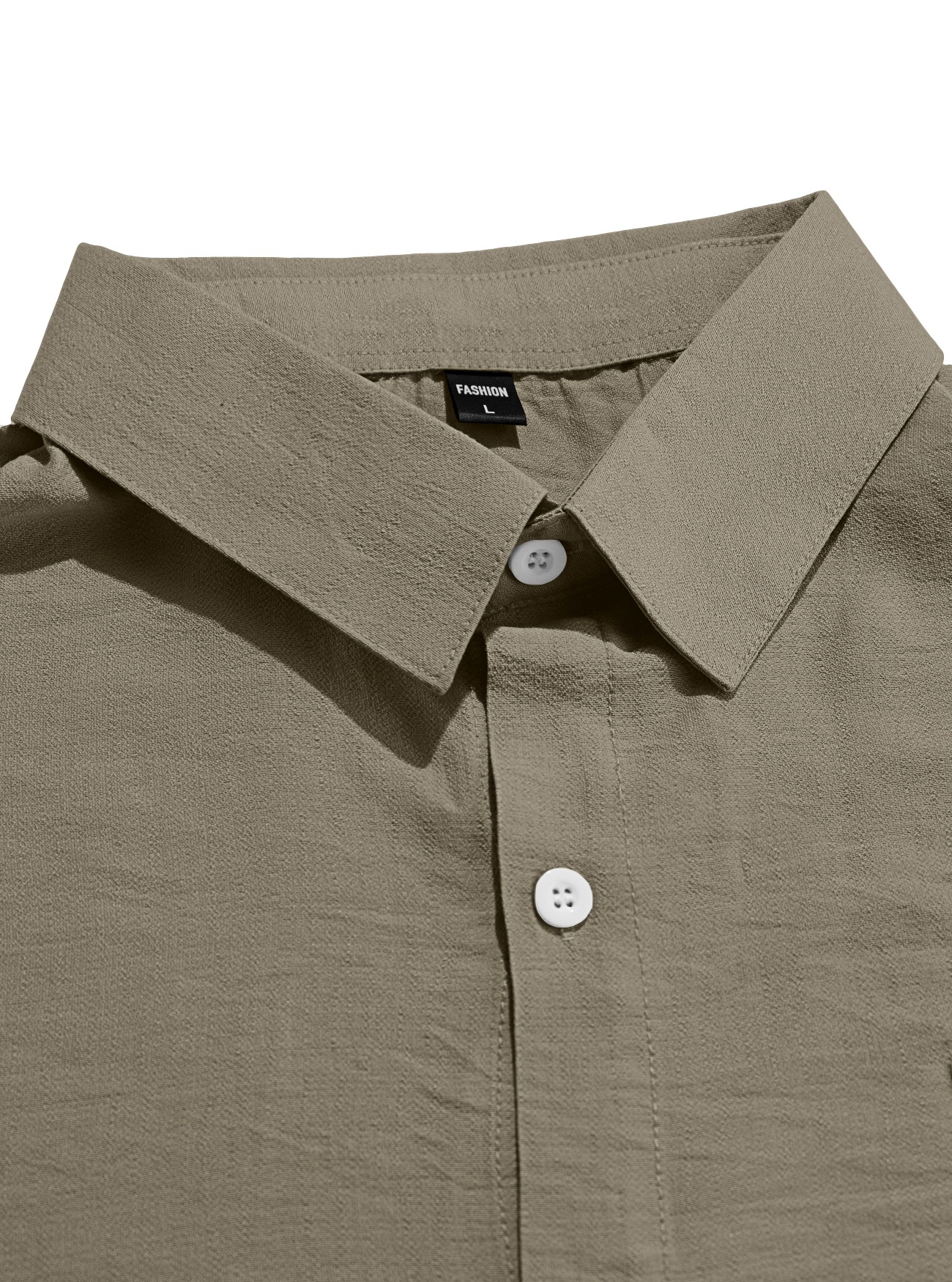 Men's Blend Short Sleeve Casual Button Down Shirt