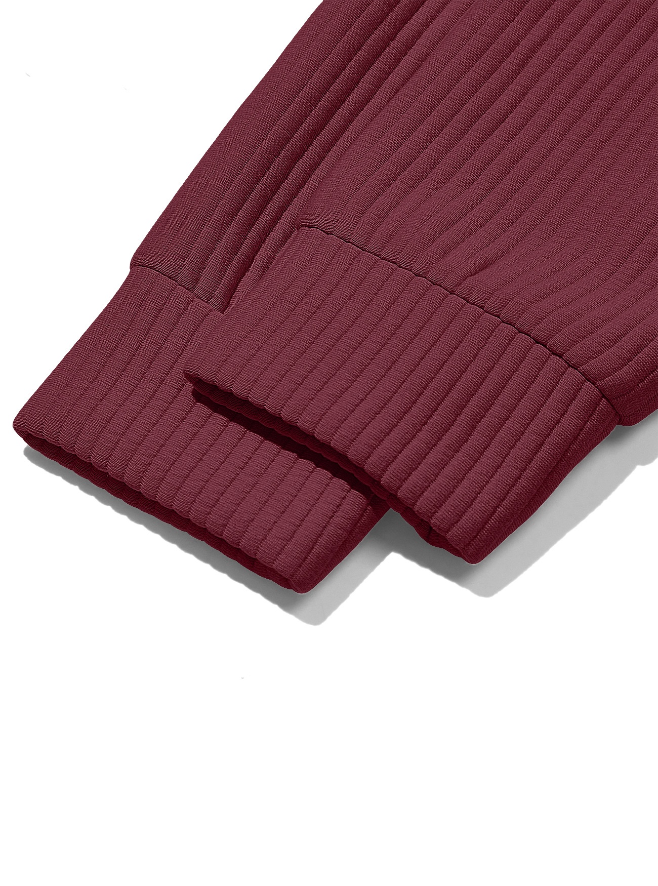 Men's Quarter Zip Ribbed Pullover Sweater