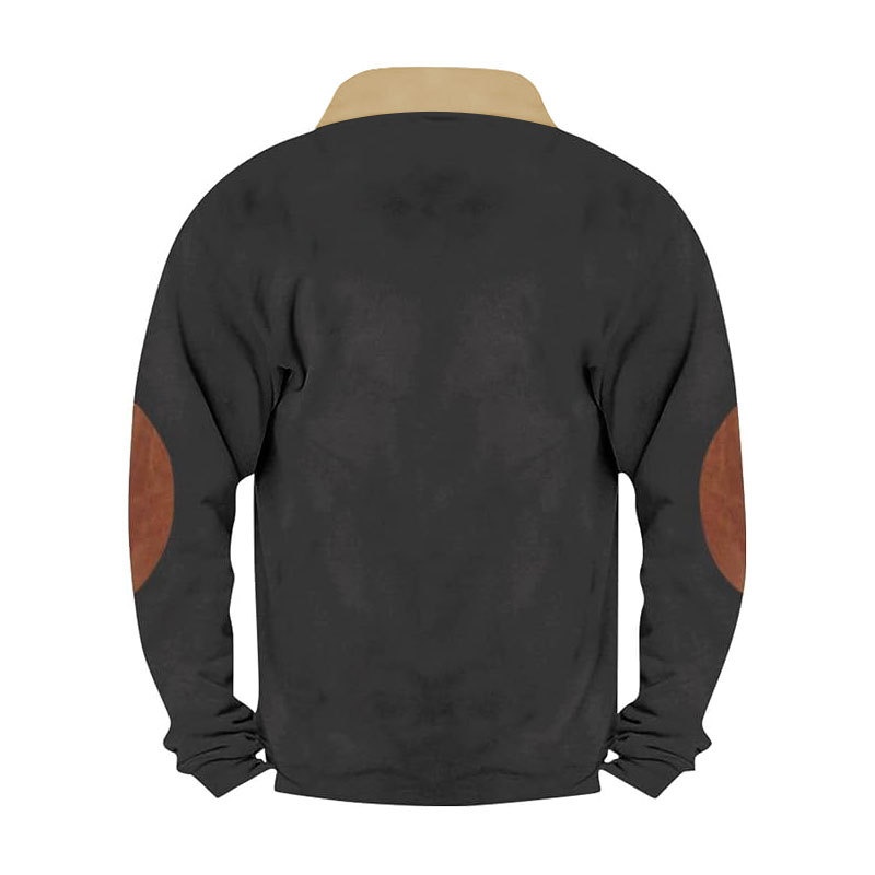 Men's Quarter Zip Sherpa Collar Sweatshirt