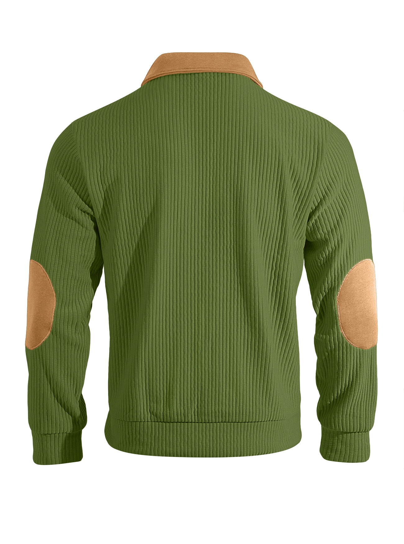 Men's Ribbed Quarter-Zip Pullover Sweater