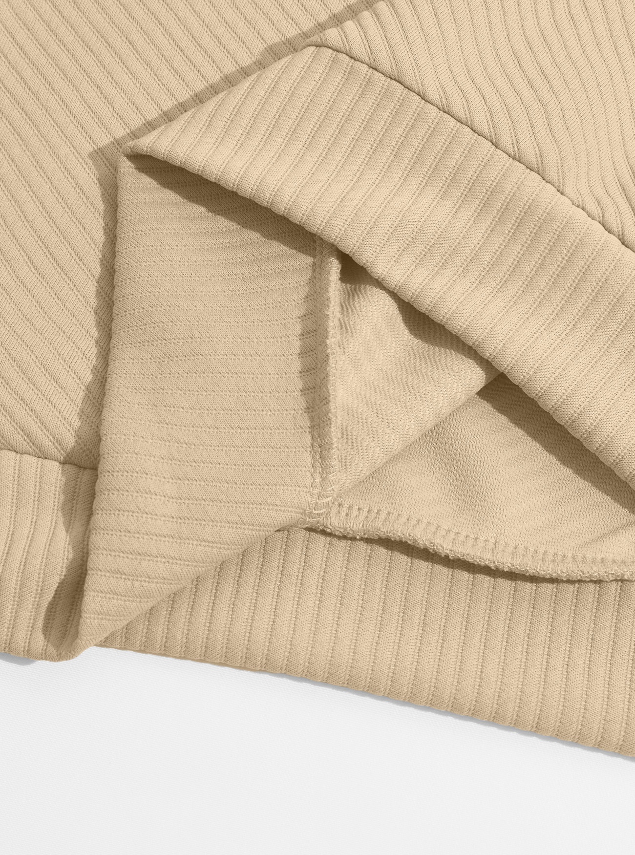 Men's Ribbed Half-zip Long-Sleeved Sweater