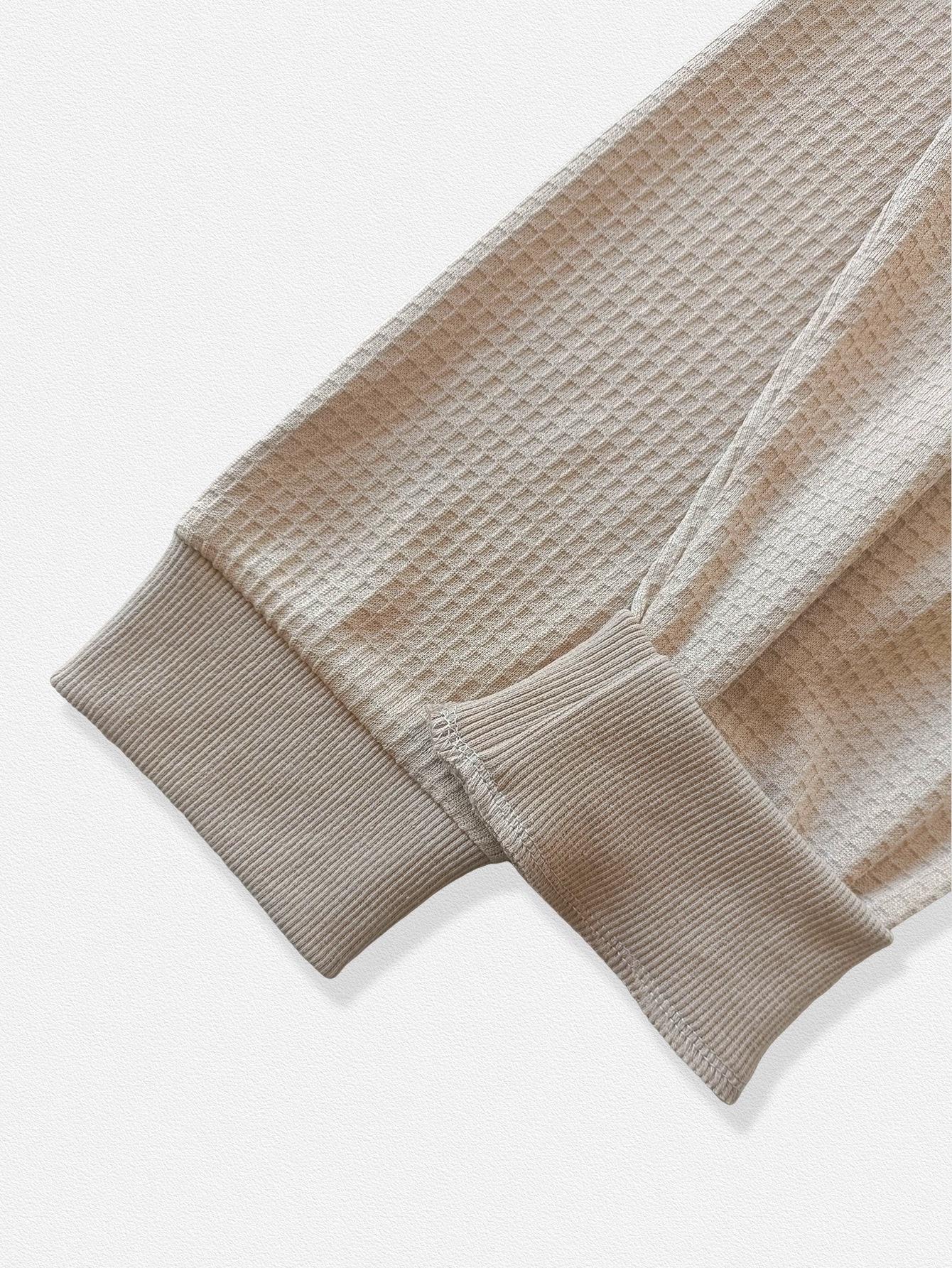 Men's Waffle Knit Quarter-Zip Pullover