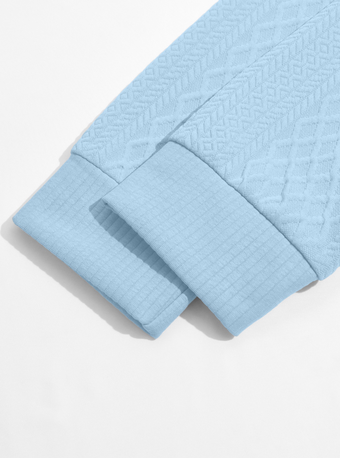 Men's Quarter-Zip Textured Knit Sweater