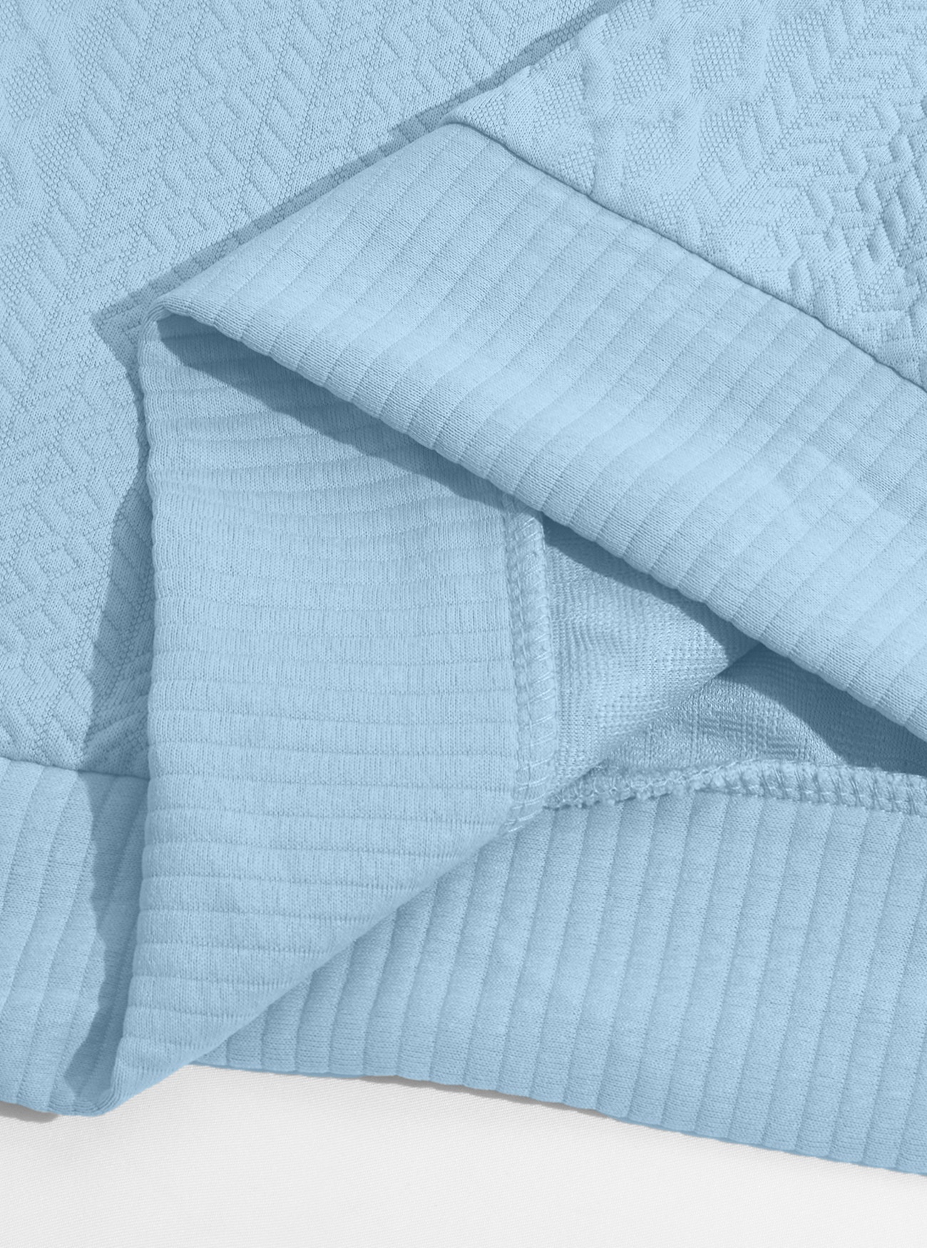 Men's Quarter-Zip Textured Knit Sweater