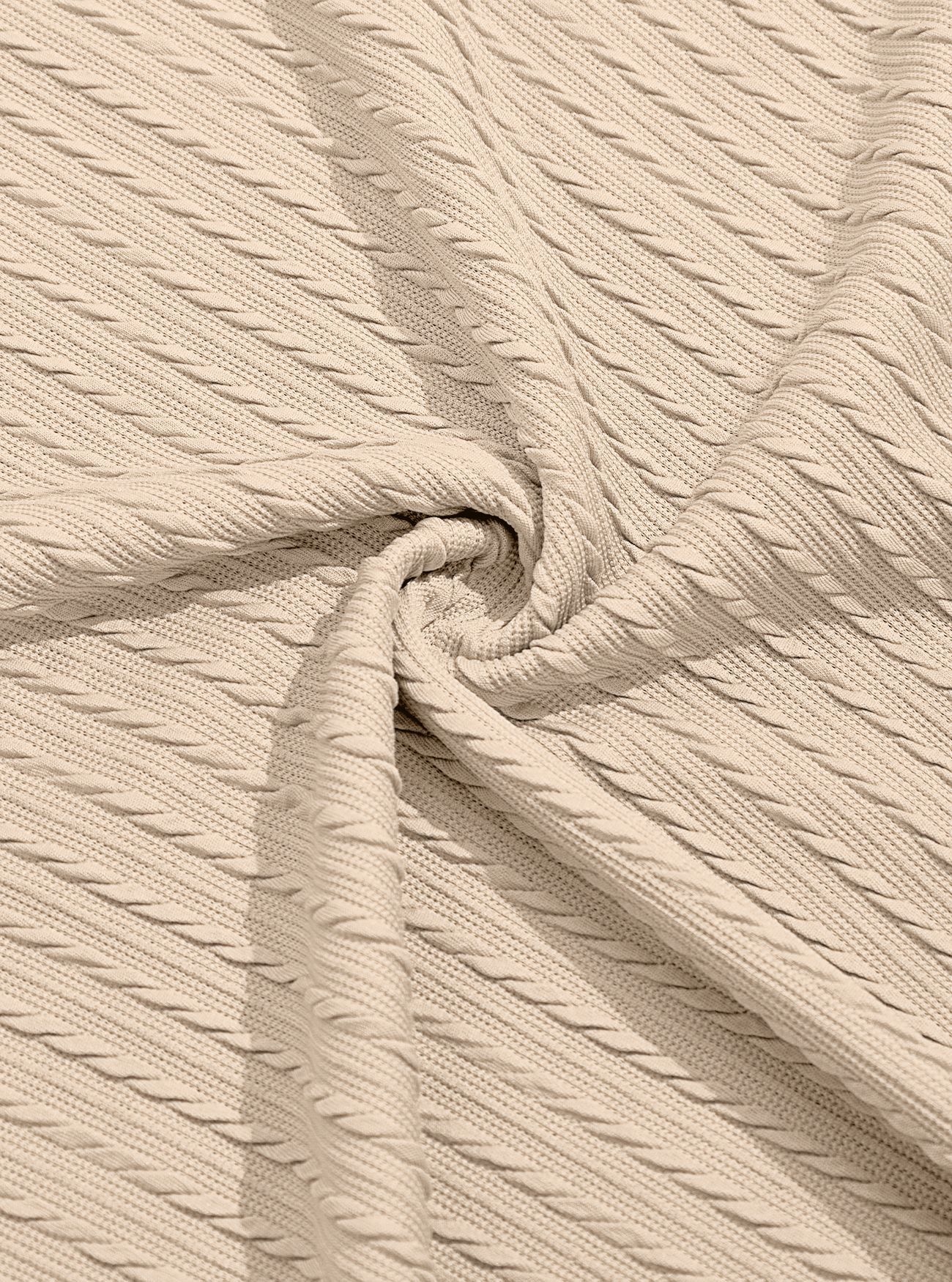 Men's Textured Knit Drawstring Hoodie