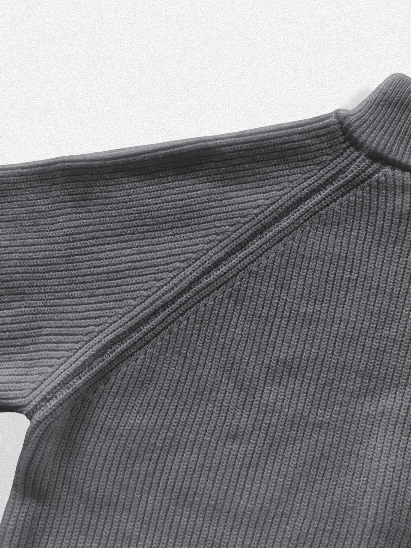 Men's Full-Zip Ribbed Knit Cardigan with Pockets