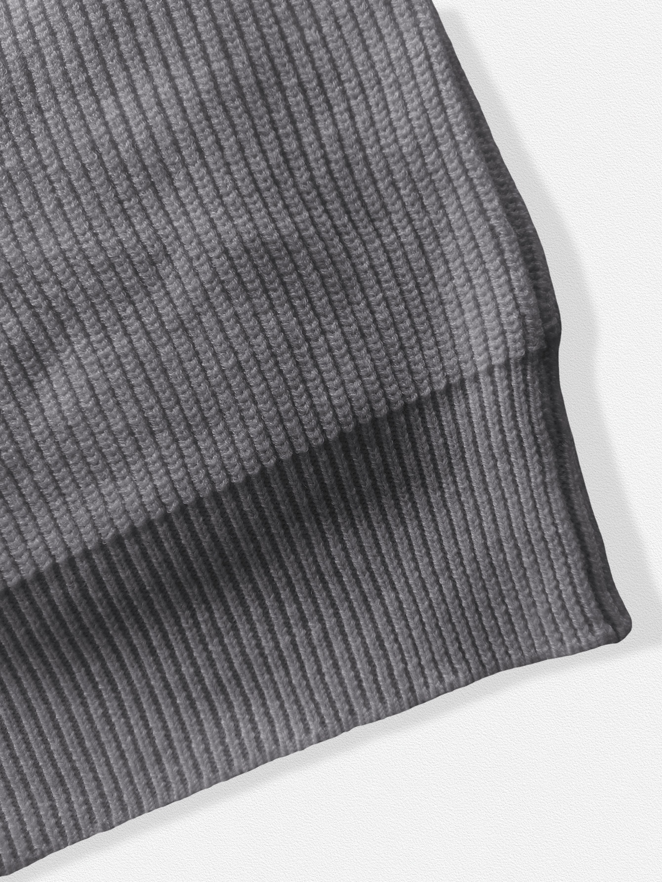 Men's Full-Zip Ribbed Knit Cardigan with Pockets