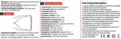 BL30 Zwarte plastic slimme bril #BS705-0013