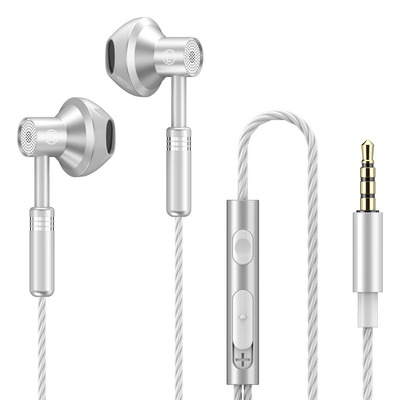 Ergonomic Wired Earphones with In-Line Mic & Audio Controls, Noise Isolating Earbuds for Phones, Laptops & Tablets