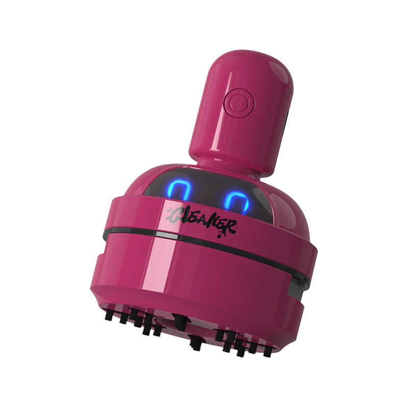 Portable Mini Desktop Vacuum Cleaner, USB Rechargeable Dust Sweeper, Strong 3-Speed Suction, Micro-Porous Filter, 400mAh Battery for Workspace Cleaning