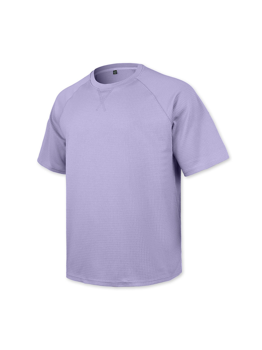 Men's Waffle Knit Short Sleeve Raglan T-Shirt