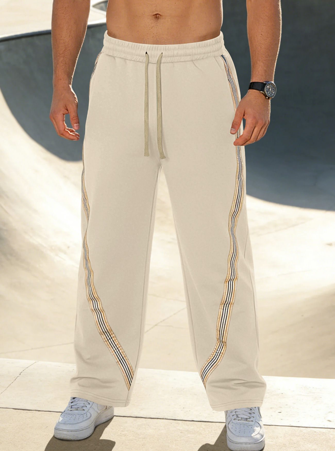 Men's Casual Striped Sweatpants