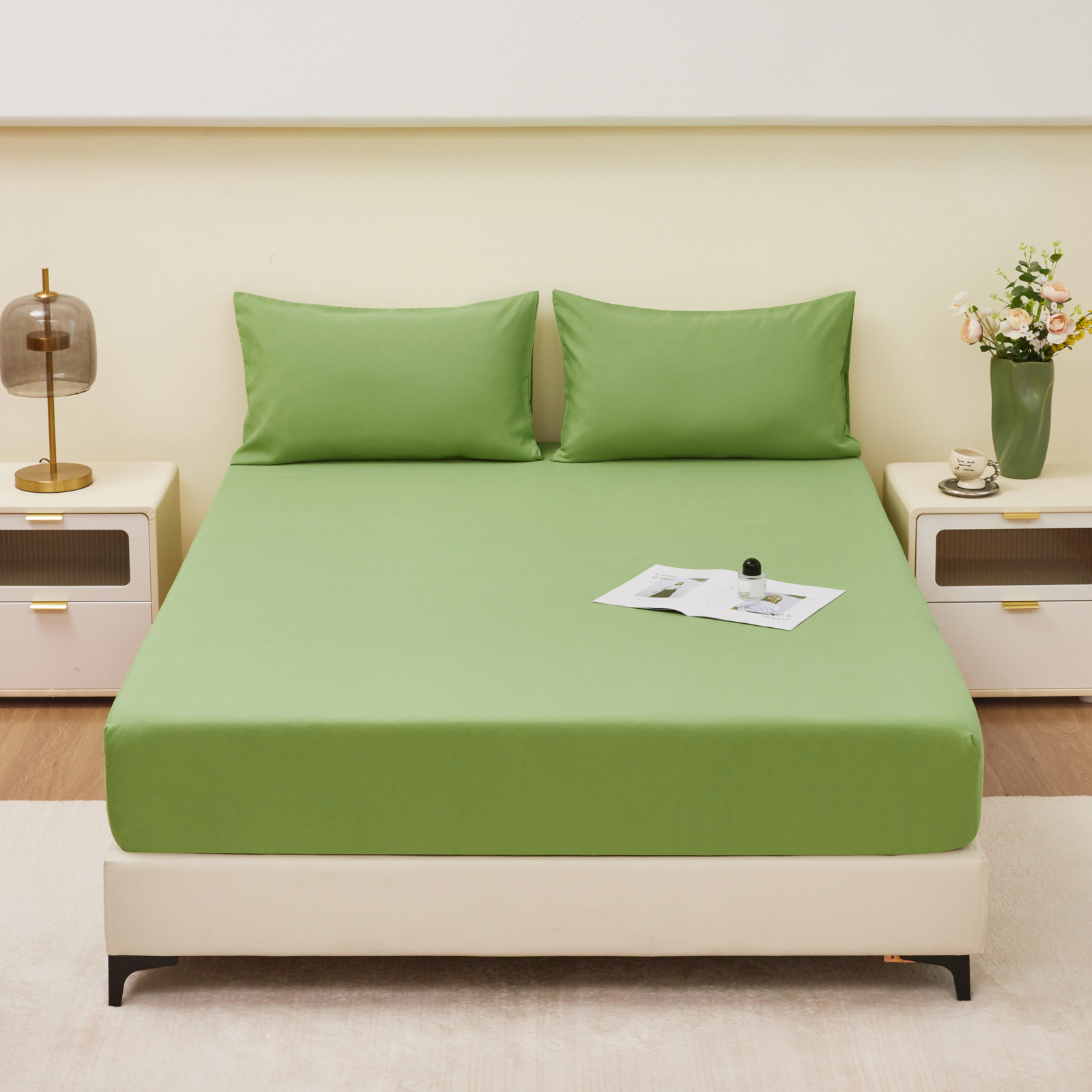 Extra Large Size Range Breathable Brushed Polyester Fitted Mattress Protector Light Weight Water Repellent