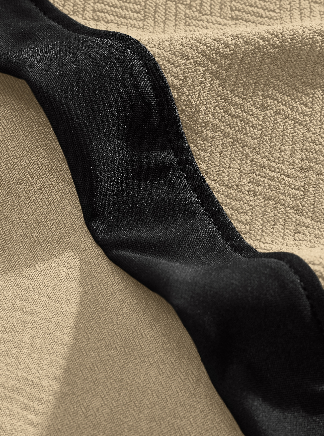 Men's Waffle Knit Robe with Contrast Trim & Pockets