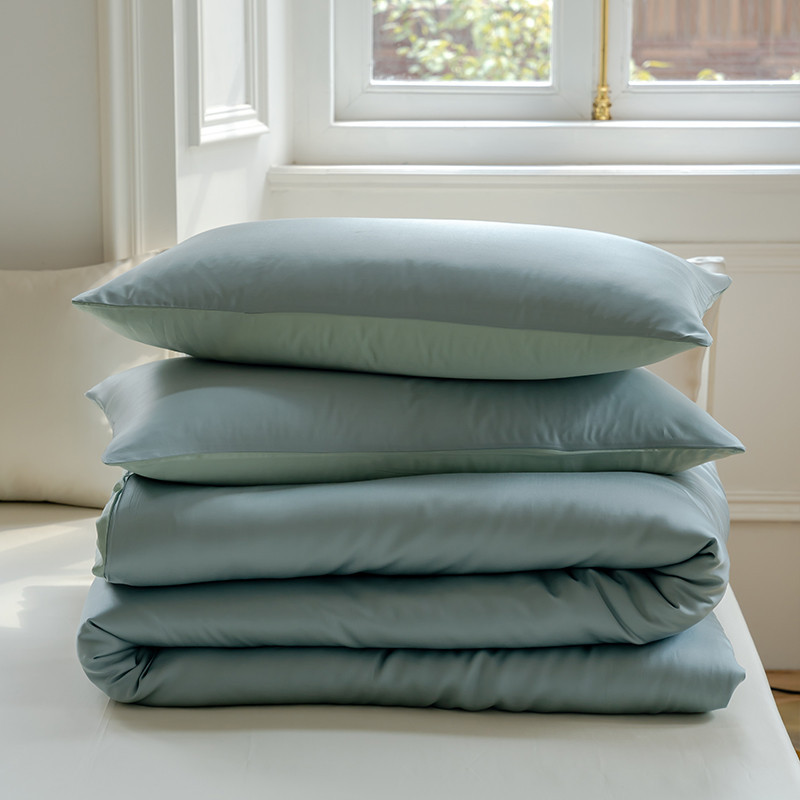 Ensemble de draps rafraîchissants Lenzing Tencel avec taies d'oreiller respirantes et évacuant l'humidité