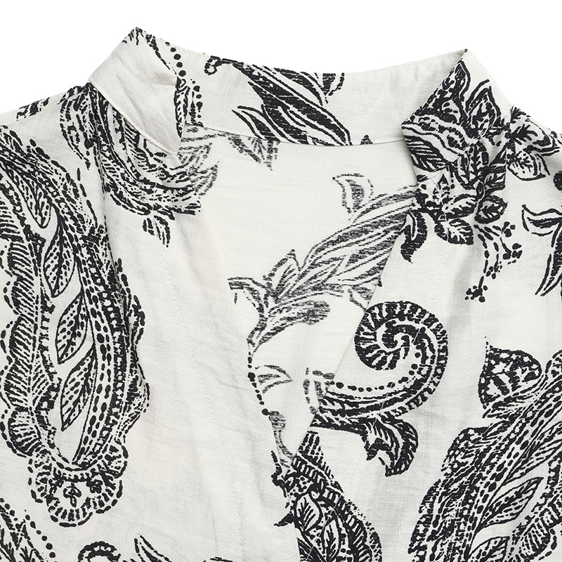 Paisley Print V-Neck Tiered Maxi Dress - Boho Summer Style