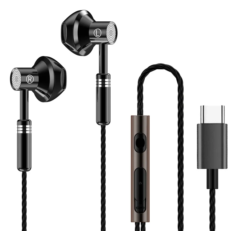 Ergonomic Wired Earphones with In-Line Mic & Audio Controls, Noise Isolating Earbuds for Phones, Laptops & Tablets